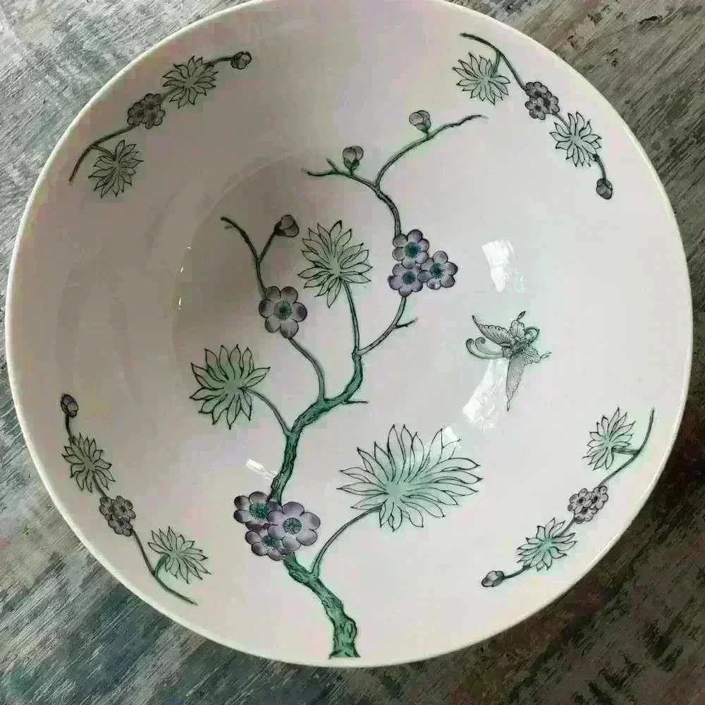 Nora Fenton Designs Bowl, Chinese Porcelain Hand Painted in Hong Kong - Picture 2 of 8